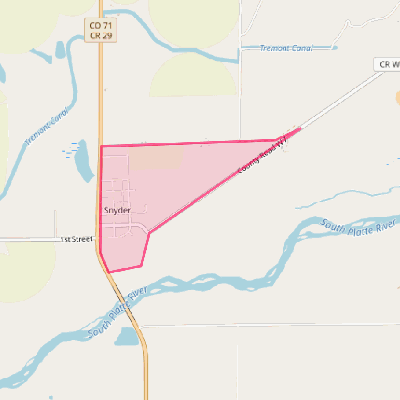 Map of Snyder