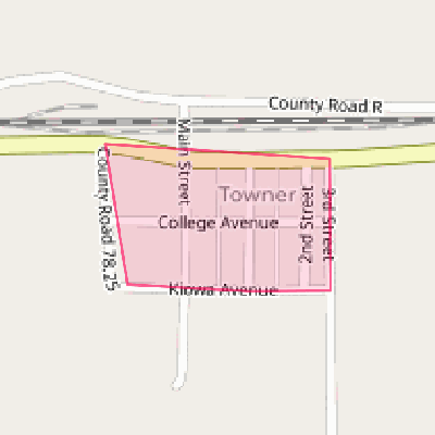 Map of Towner