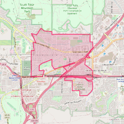 Map of West Pleasant View