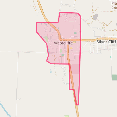 Map of Westcliffe