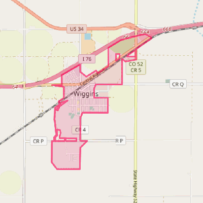 Map of Wiggins