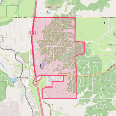 Map of Woodmoor