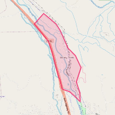 Map of Woody Creek