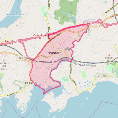 Map of Branford Center