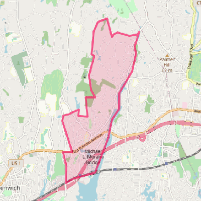 Map of Cos Cob