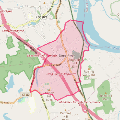 Map of Deep River Center