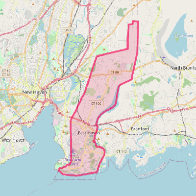 Map of East Haven