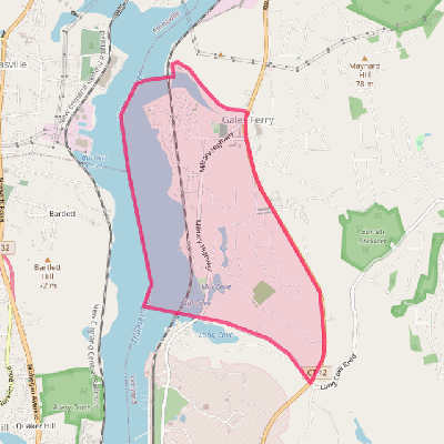 Map of Gales Ferry