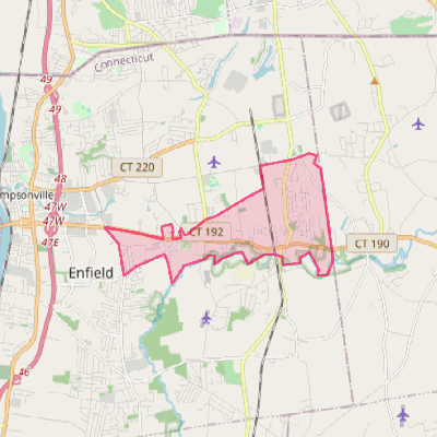 Map of Hazardville