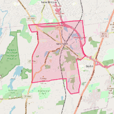 Map of Kensington