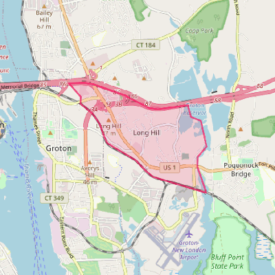 Map of Long Hill