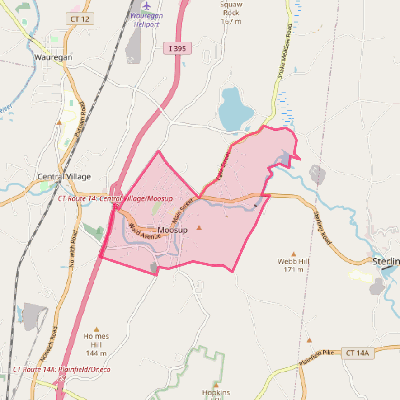 Map of Moosup