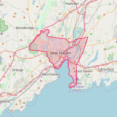 Map of New Haven