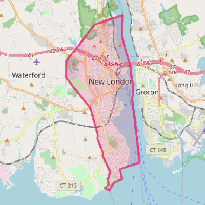 Map of New London