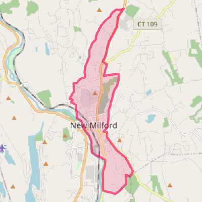 Map of New Milford