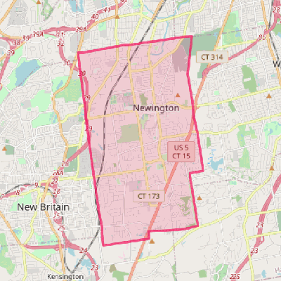 Map of Newington