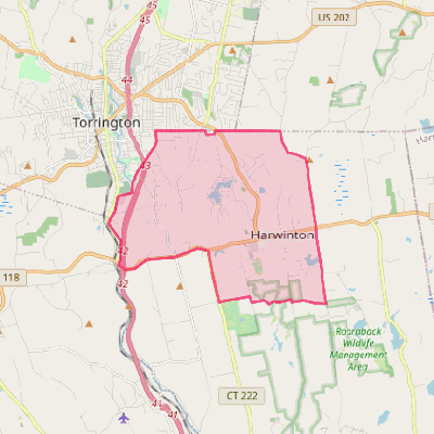 Map of Northwest Harwinton