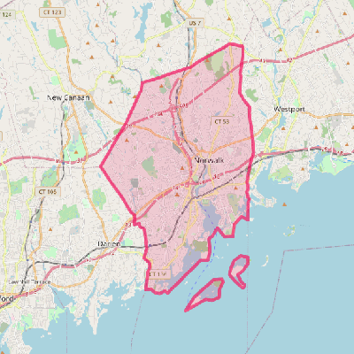 Map of Norwalk