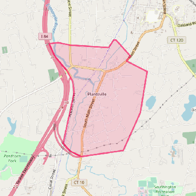 Map of Plantsville