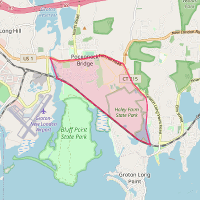 Map of Poquonock Bridge