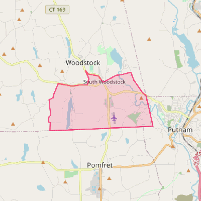 Map of South Woodstock