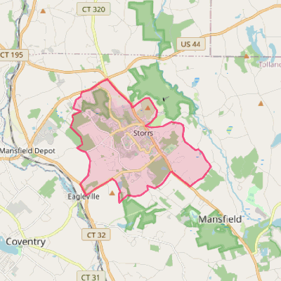 Map of Storrs