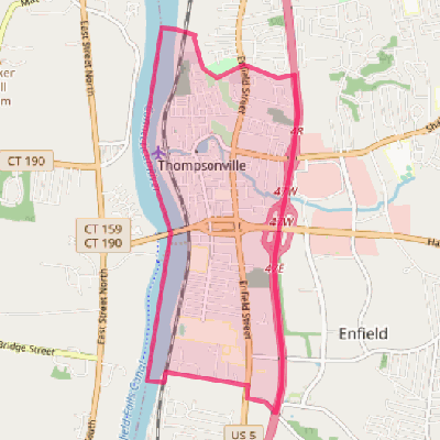 Map of Thompsonville