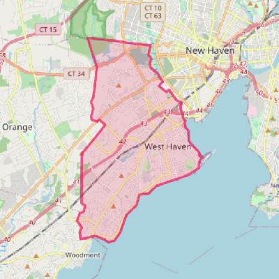 Map of West Haven