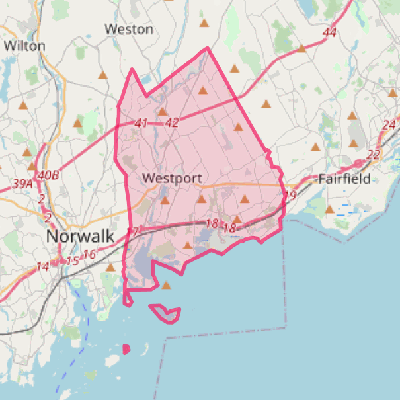 Map of Westport