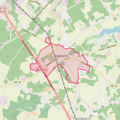 Map of Dagsboro