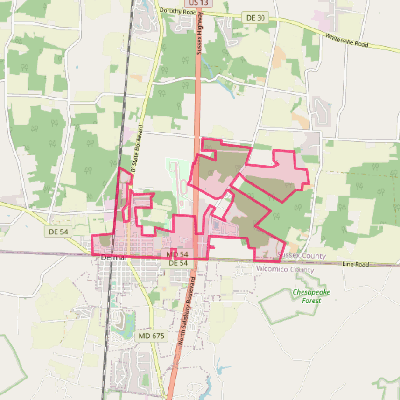 Map of Delmar