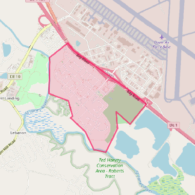Map of Dover Base Housing