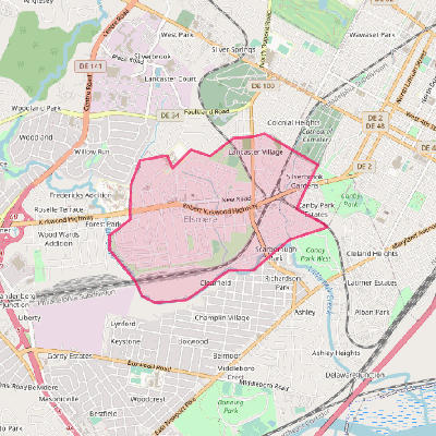 Map of Elsmere