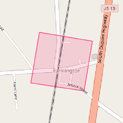 Map of Farmington