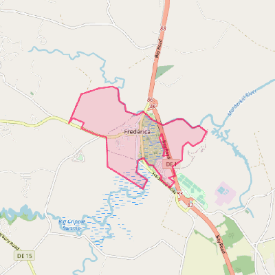 Map of Frederica