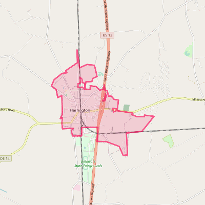 Map of Harrington