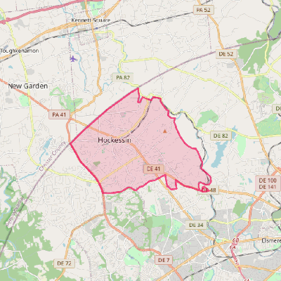 Map of Hockessin