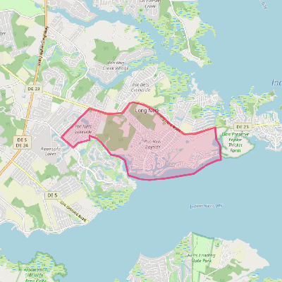 Map of Long Neck