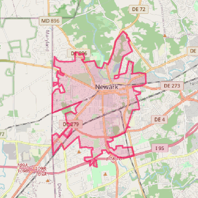 Map of Newark