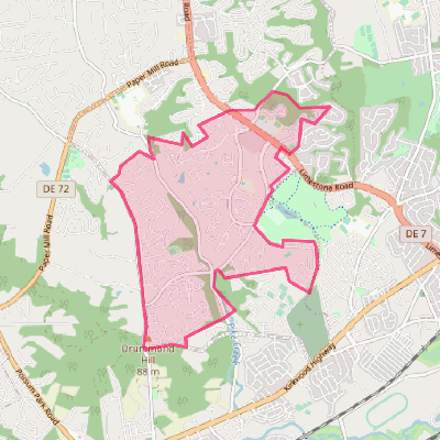 Map of Pike Creek Valley