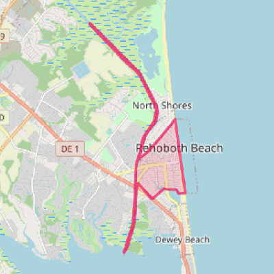 Map of Rehoboth Beach