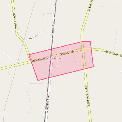 Map of Woodside