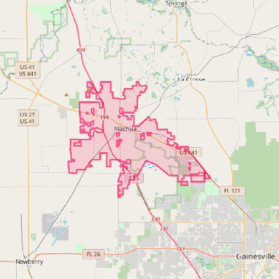 Map of Alachua