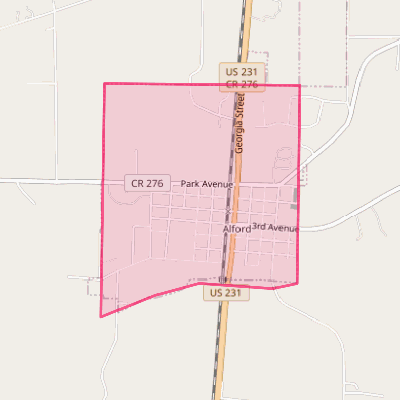 Map of Alford