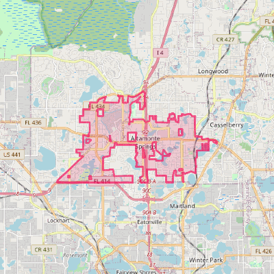 Map of Altamonte Springs