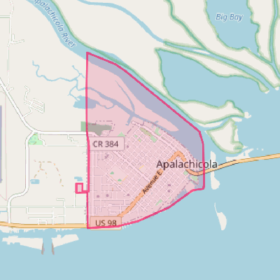 Map of Apalachicola