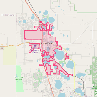Map of Avon Park