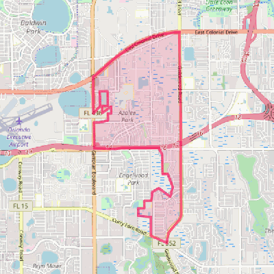 Map of Azalea Park