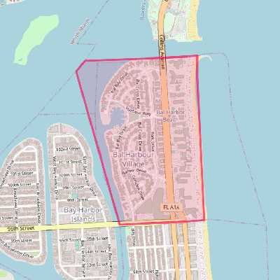 Map of Bal Harbour