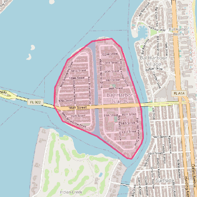 Map of Bay Harbor Islands